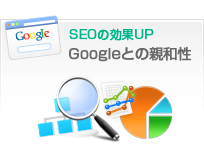 SEOに有利なGoogleとの親和性